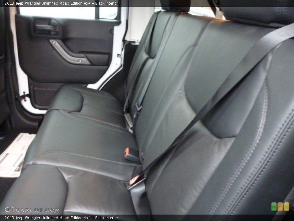 Black Interior Rear Seat for the 2013 Jeep Wrangler Unlimited Moab Edition 4x4 #75863830