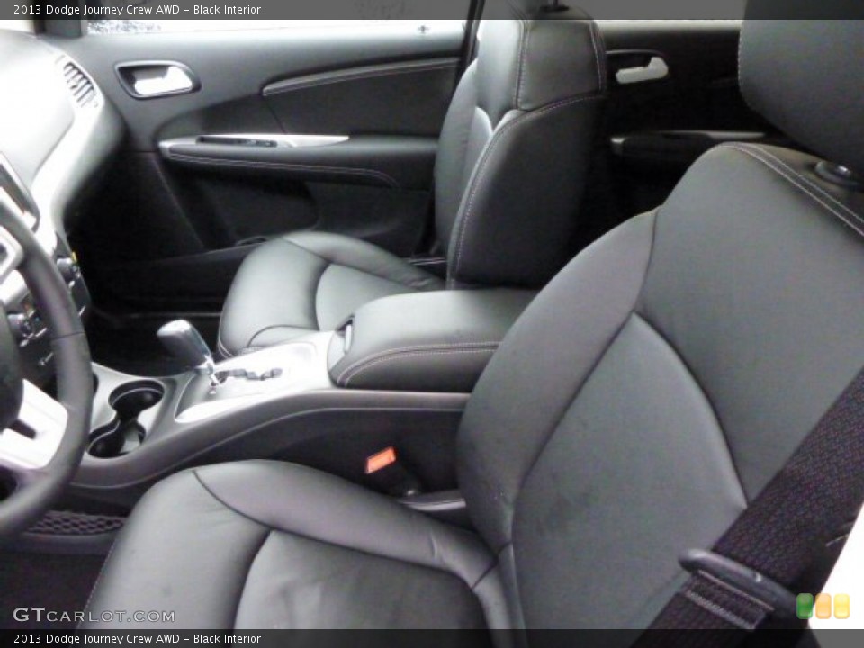 Black Interior Front Seat for the 2013 Dodge Journey Crew AWD #75864901
