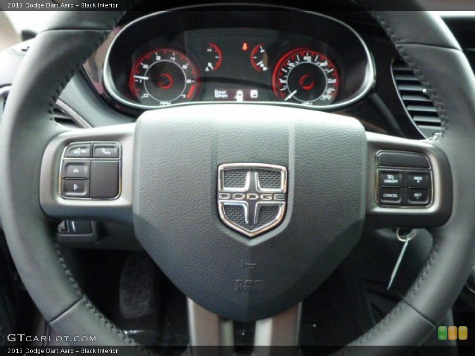 Black Interior Steering Wheel for the 2013 Dodge Dart Aero #75865886