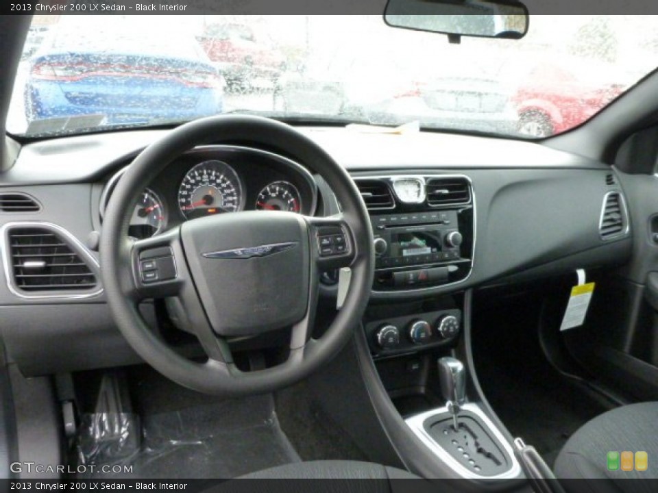 Black Interior Dashboard for the 2013 Chrysler 200 LX Sedan #75866002