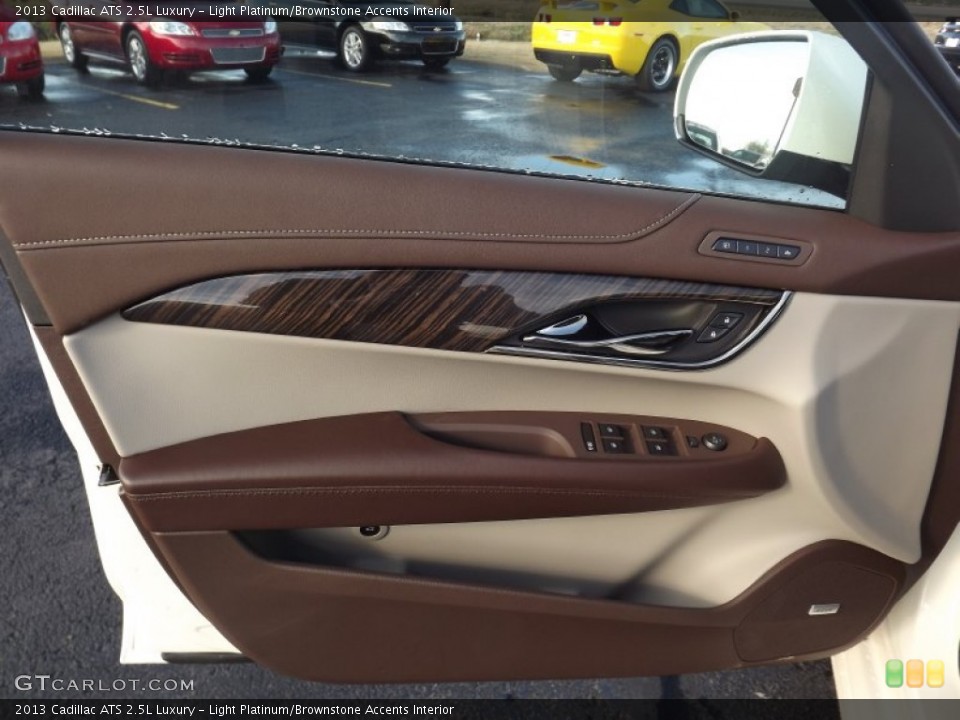 Light Platinum/Brownstone Accents Interior Door Panel for the 2013 Cadillac ATS 2.5L Luxury #75866383
