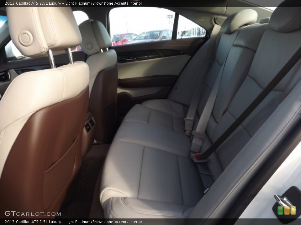 Light Platinum/Brownstone Accents Interior Rear Seat for the 2013 Cadillac ATS 2.5L Luxury #75866392