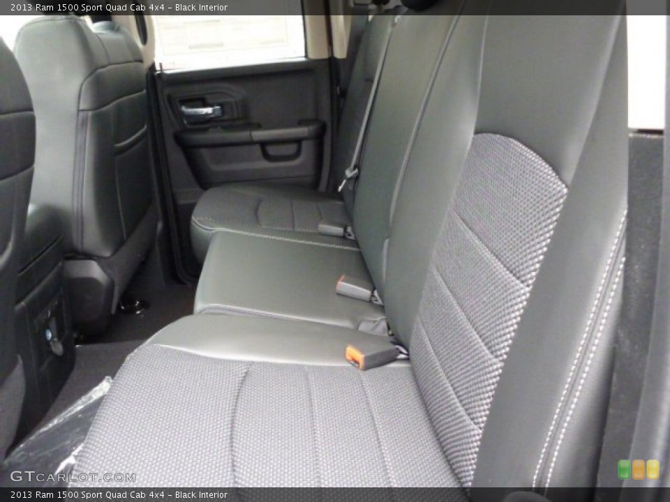 Black Interior Rear Seat for the 2013 Ram 1500 Sport Quad Cab 4x4 #75869572