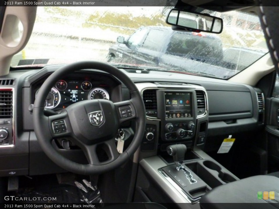 Black Interior Dashboard for the 2013 Ram 1500 Sport Quad Cab 4x4 #75869578