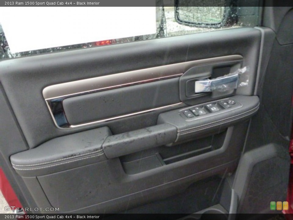 Black Interior Door Panel for the 2013 Ram 1500 Sport Quad Cab 4x4 #75869587