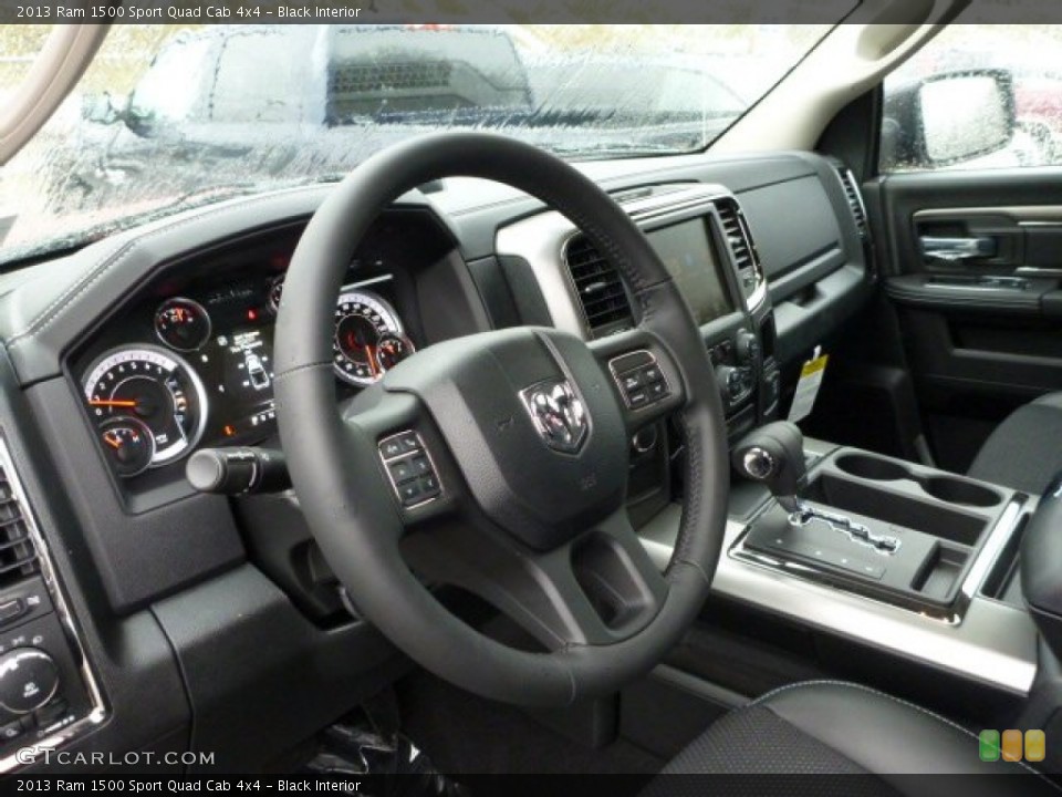 Black Interior Dashboard for the 2013 Ram 1500 Sport Quad Cab 4x4 #75869600