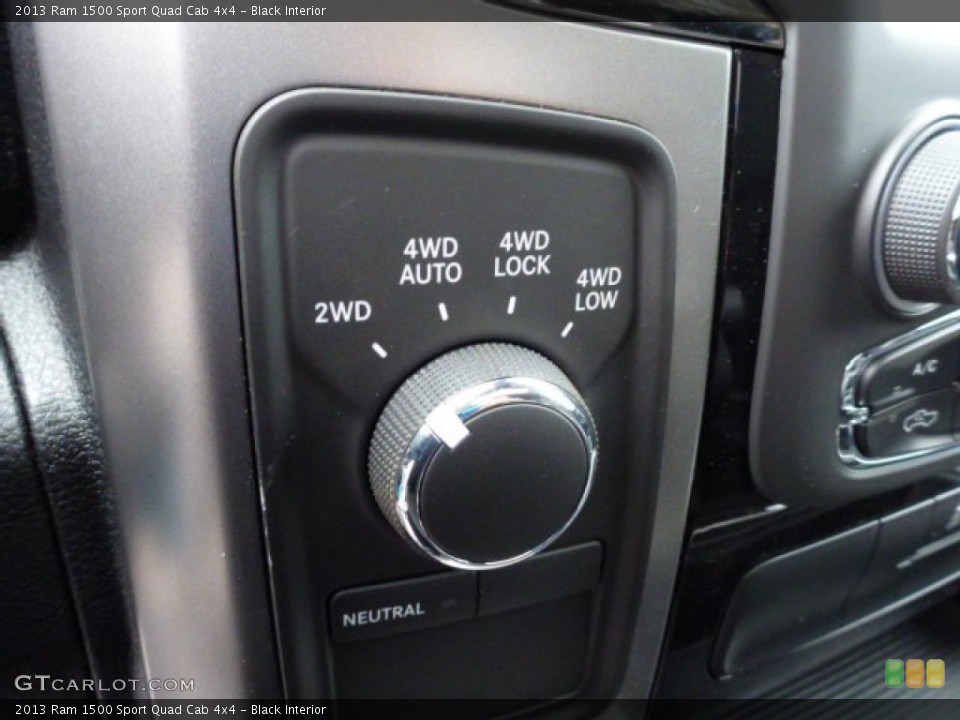 Black Interior Controls for the 2013 Ram 1500 Sport Quad Cab 4x4 #75869611