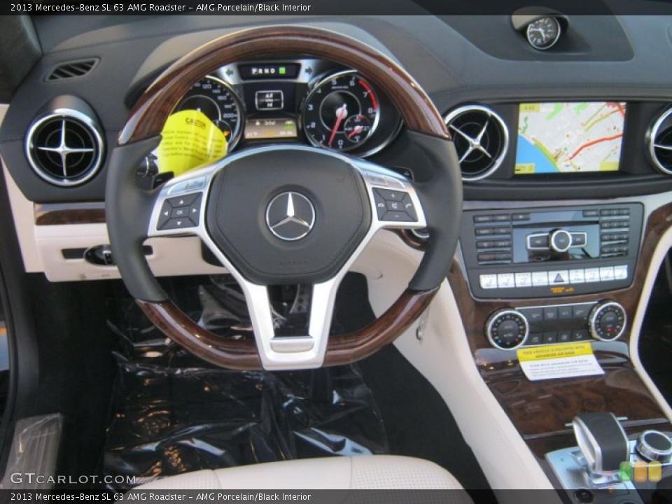 AMG Porcelain/Black Interior Dashboard for the 2013 Mercedes-Benz SL 63 AMG Roadster #75869806