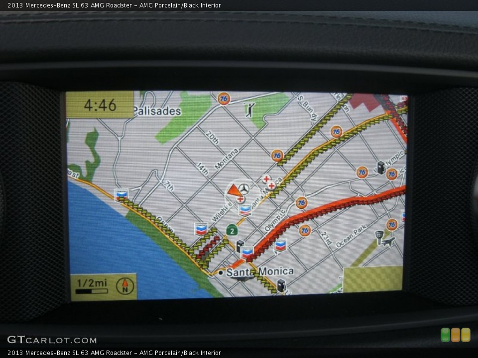 AMG Porcelain/Black Interior Navigation for the 2013 Mercedes-Benz SL 63 AMG Roadster #75869819