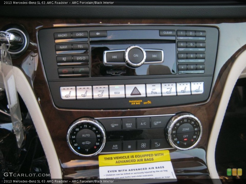 AMG Porcelain/Black Interior Controls for the 2013 Mercedes-Benz SL 63 AMG Roadster #75869827