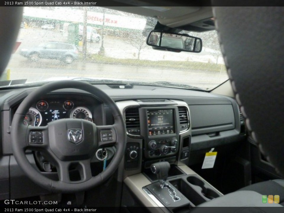 Black Interior Dashboard for the 2013 Ram 1500 Sport Quad Cab 4x4 #75869899