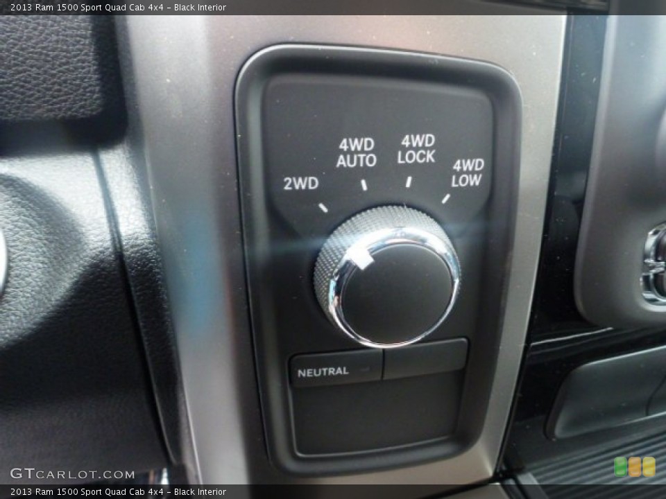 Black Interior Controls for the 2013 Ram 1500 Sport Quad Cab 4x4 #75869938