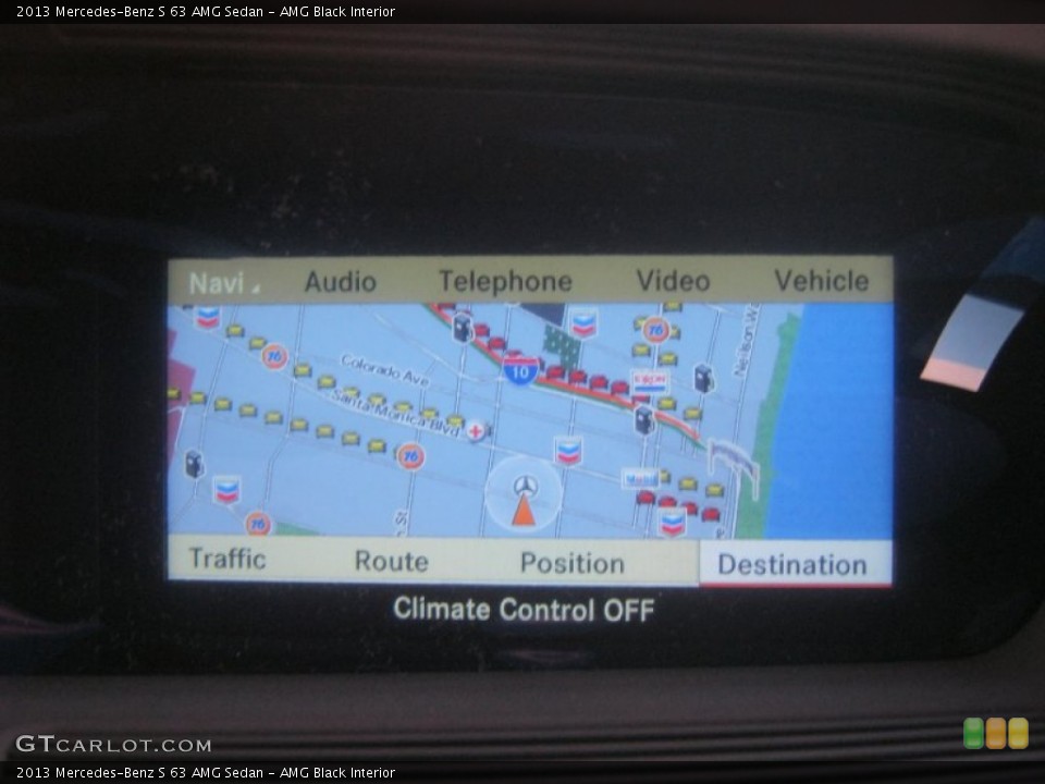 AMG Black Interior Navigation for the 2013 Mercedes-Benz S 63 AMG Sedan #75870210