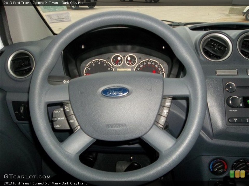 Dark Gray Interior Steering Wheel for the 2013 Ford Transit Connect XLT Van #75873991