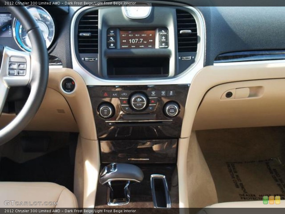 Dark Frost Beige/Light Frost Beige Interior Controls for the 2012 Chrysler 300 Limited AWD #75876348