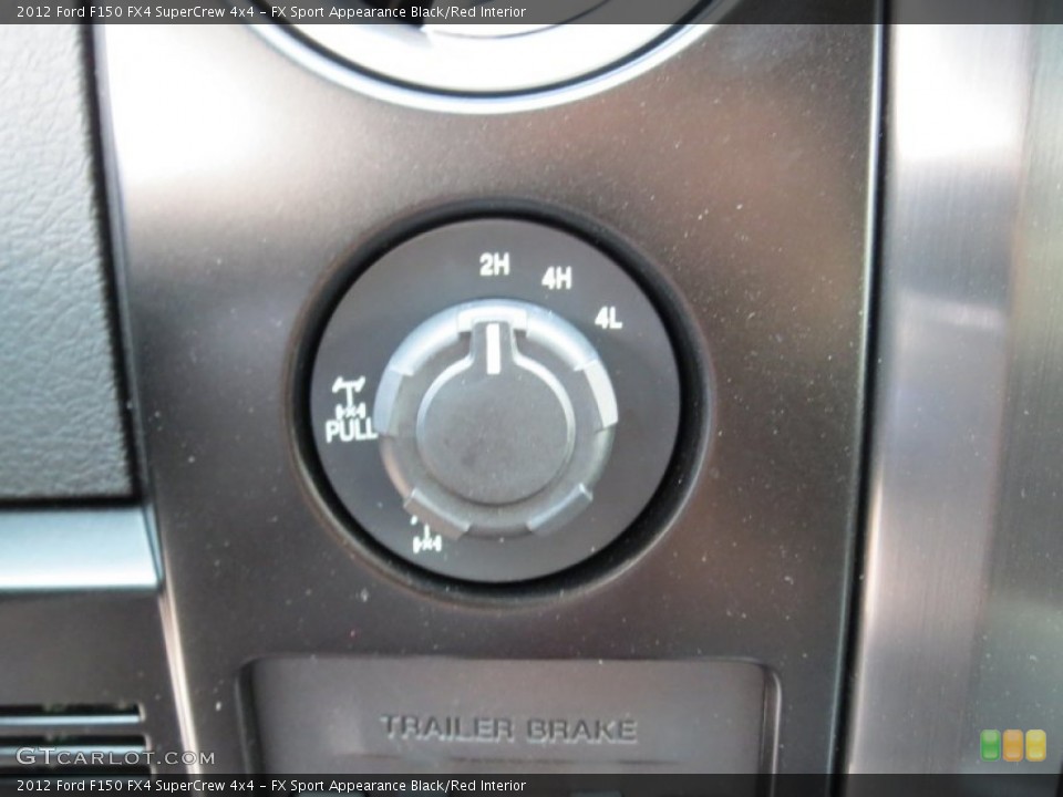 FX Sport Appearance Black/Red Interior Controls for the 2012 Ford F150 FX4 SuperCrew 4x4 #75876461