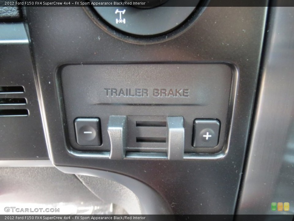 FX Sport Appearance Black/Red Interior Controls for the 2012 Ford F150 FX4 SuperCrew 4x4 #75876473