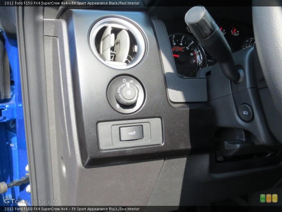 FX Sport Appearance Black/Red Interior Controls for the 2012 Ford F150 FX4 SuperCrew 4x4 #75876515