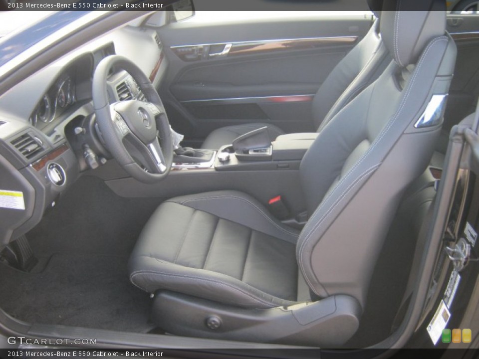 Black Interior Photo for the 2013 Mercedes-Benz E 550 Cabriolet #75877308