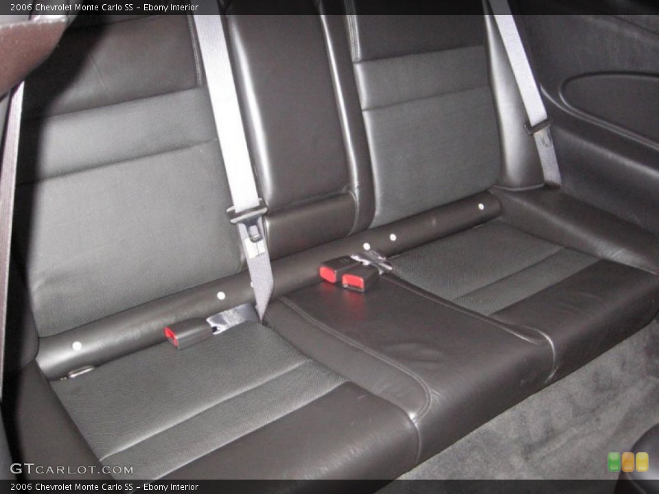 Ebony Interior Rear Seat for the 2006 Chevrolet Monte Carlo SS #75882128