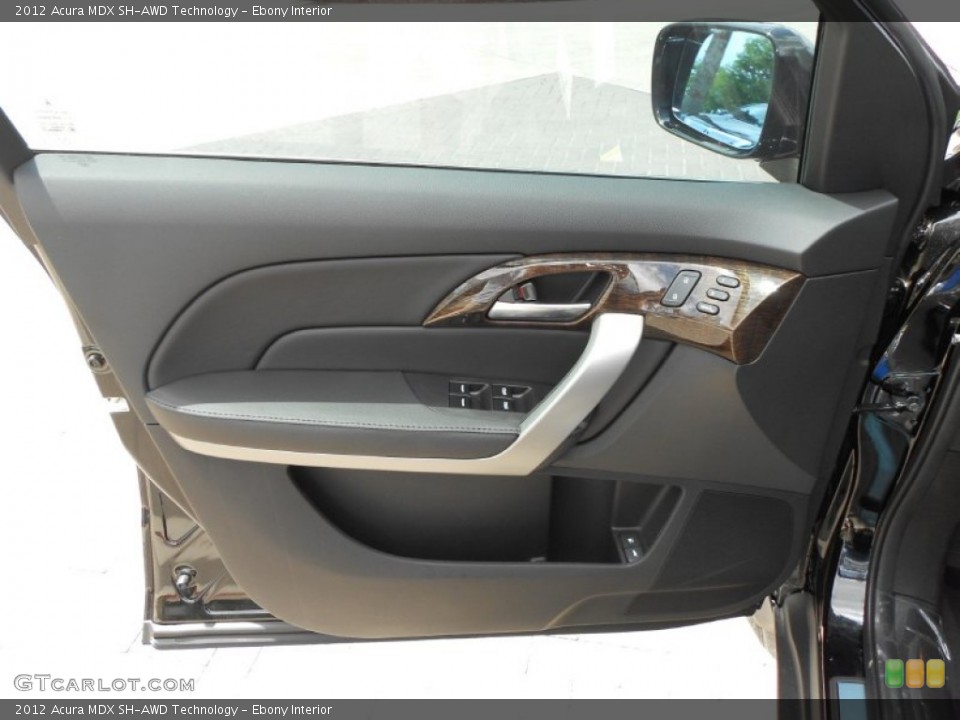 Ebony Interior Door Panel for the 2012 Acura MDX SH-AWD Technology #75882927
