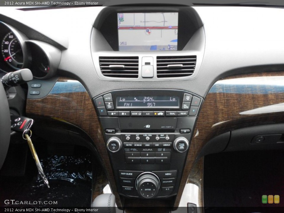 Ebony Interior Controls for the 2012 Acura MDX SH-AWD Technology #75883094