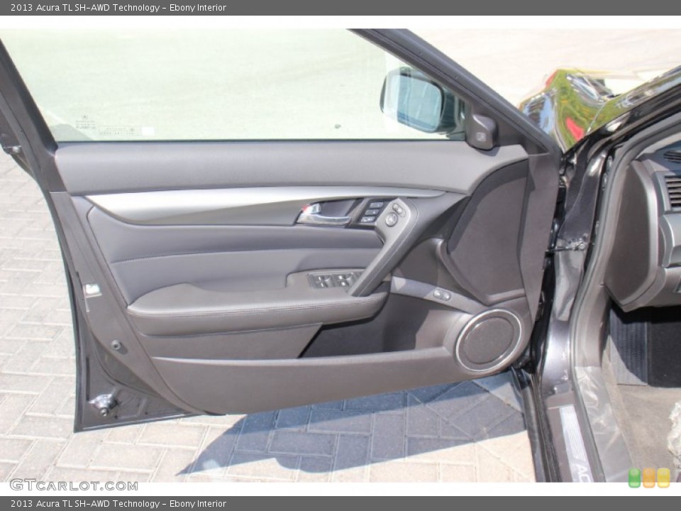 Ebony Interior Door Panel for the 2013 Acura TL SH-AWD Technology #75883959