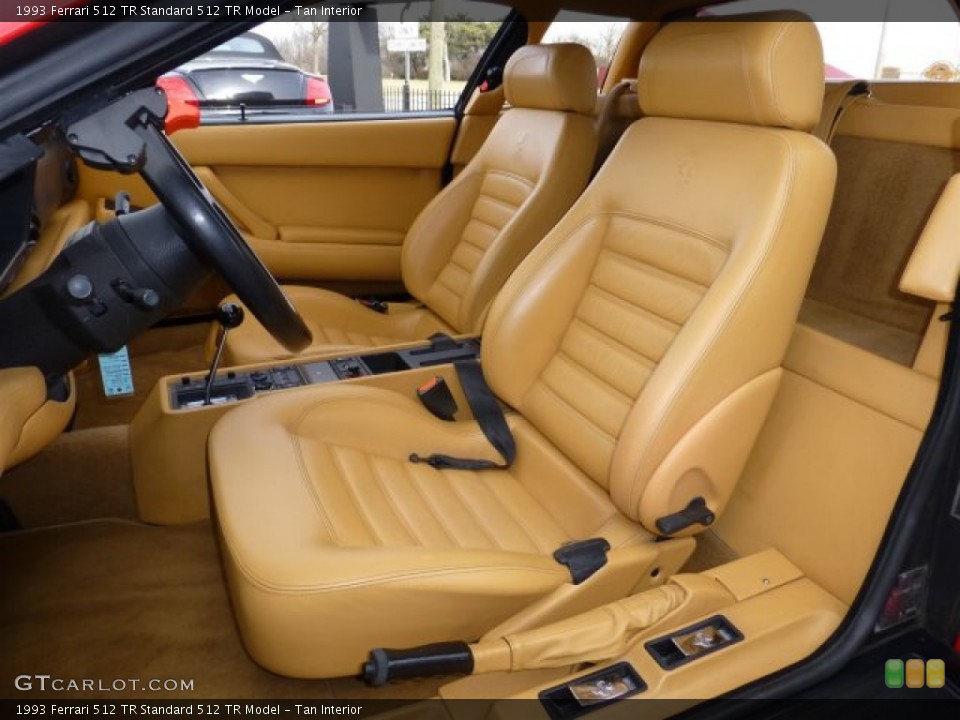 Tan Interior Front Seat for the 1993 Ferrari 512 TR  #75884300