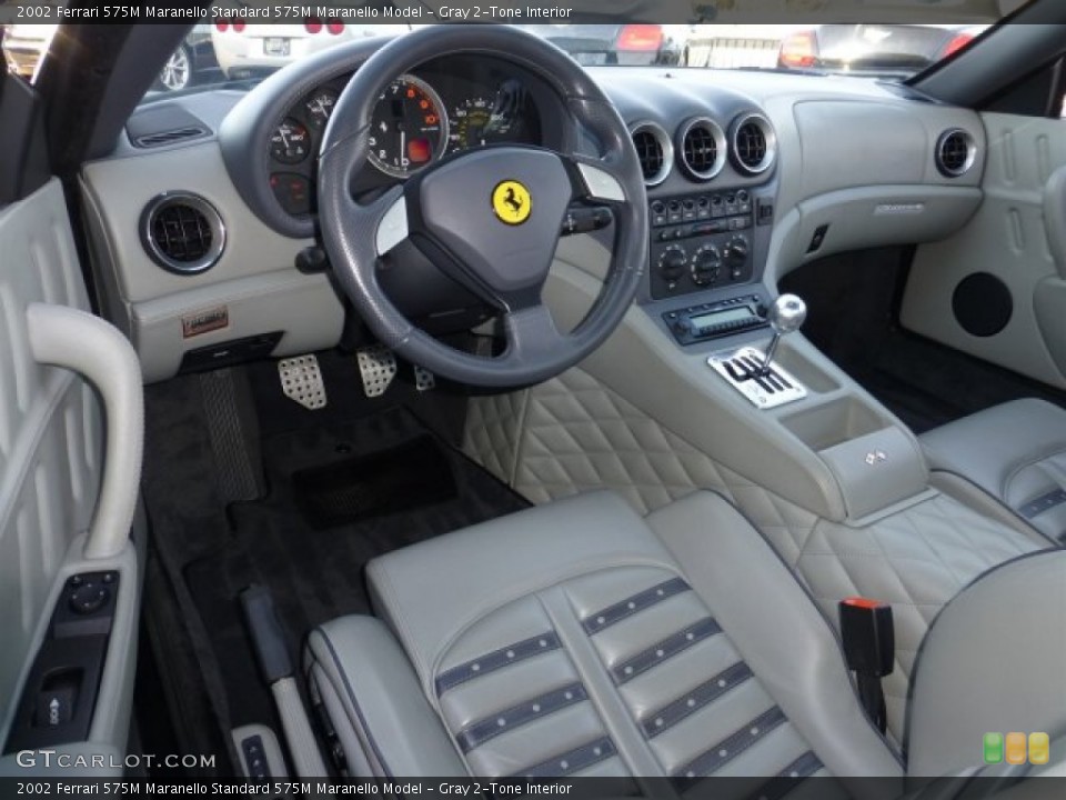 Gray 2-Tone Interior Prime Interior for the 2002 Ferrari 575M Maranello  #75885045