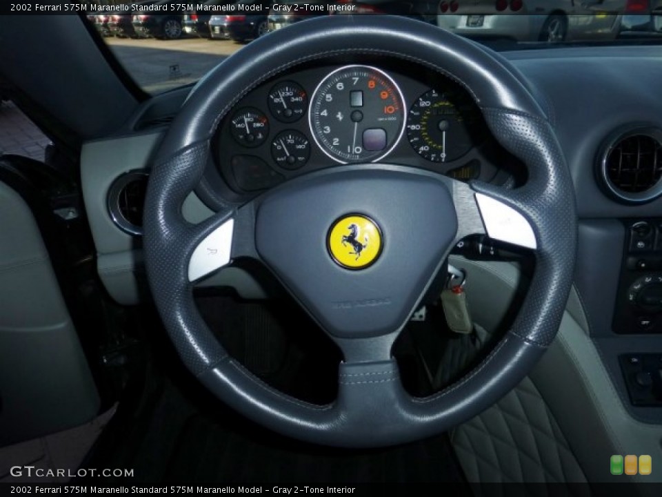 Gray 2-Tone Interior Steering Wheel for the 2002 Ferrari 575M Maranello  #75885218