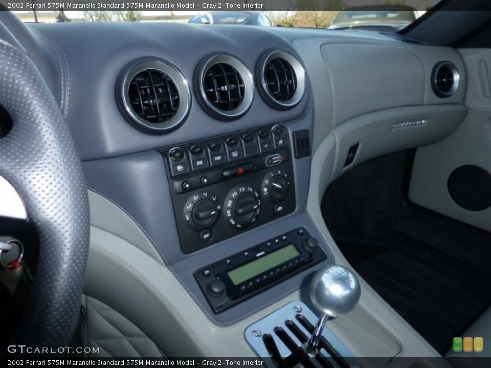 Gray 2-Tone Interior Controls for the 2002 Ferrari 575M Maranello  #75885288