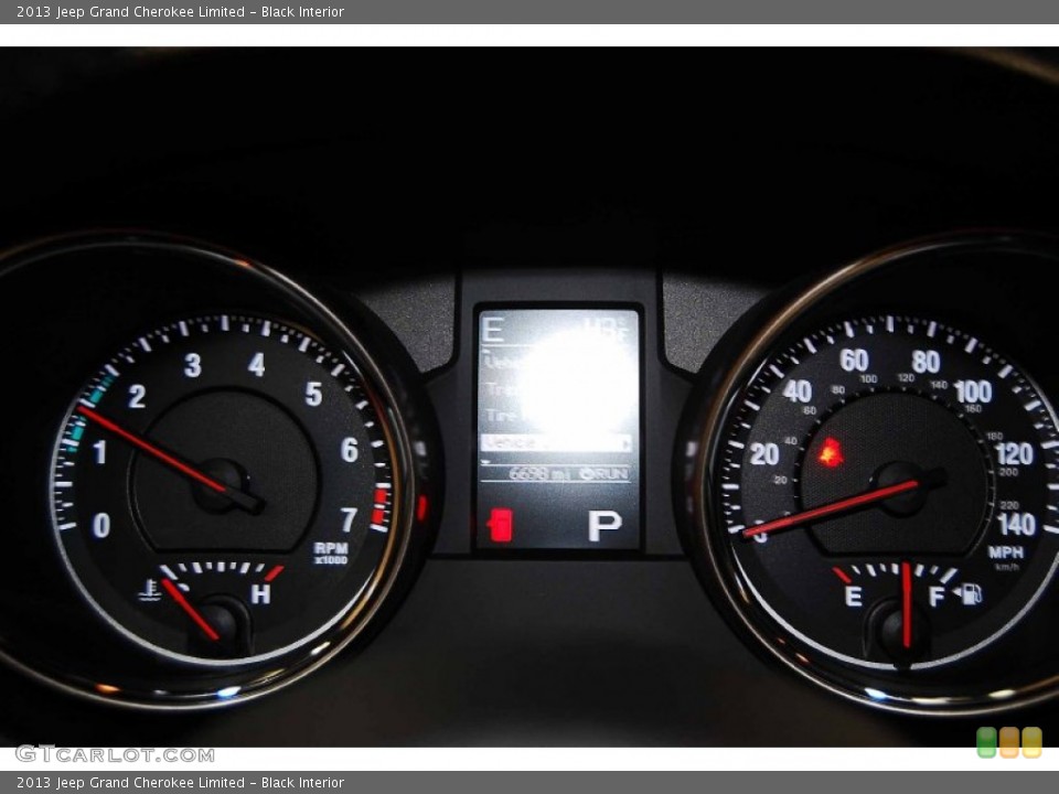 Black Interior Gauges for the 2013 Jeep Grand Cherokee Limited #75885611