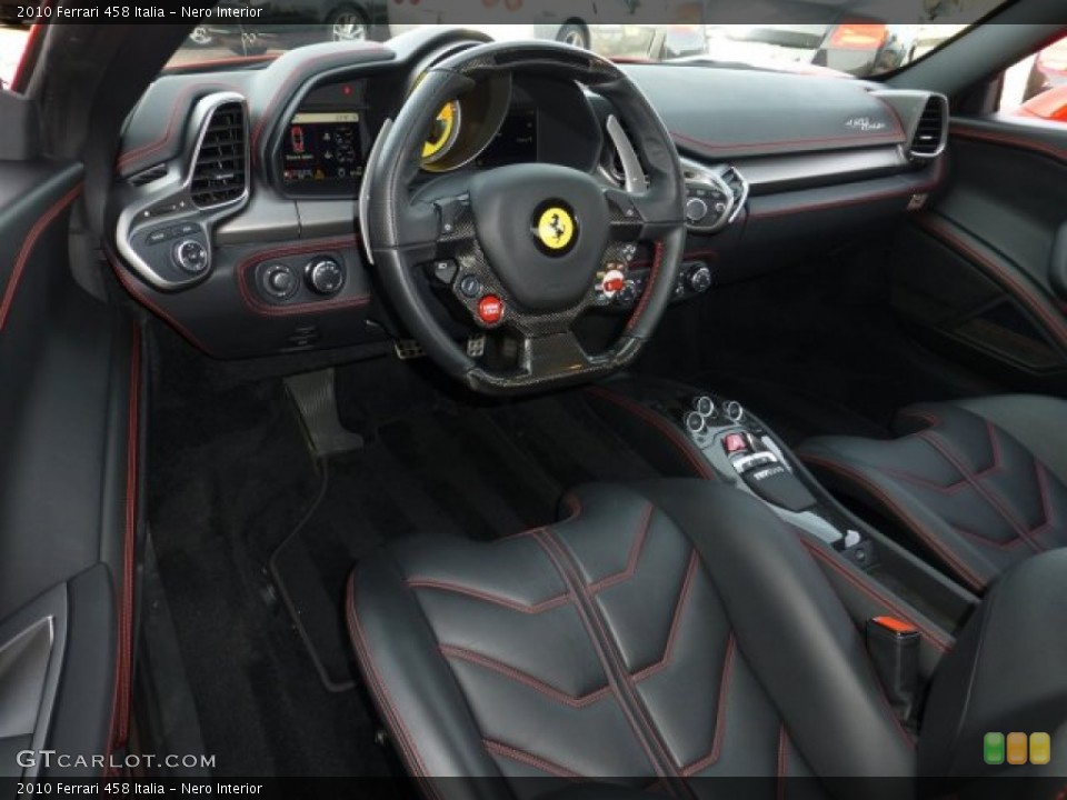 Nero Interior Prime Interior for the 2010 Ferrari 458 Italia #75885893