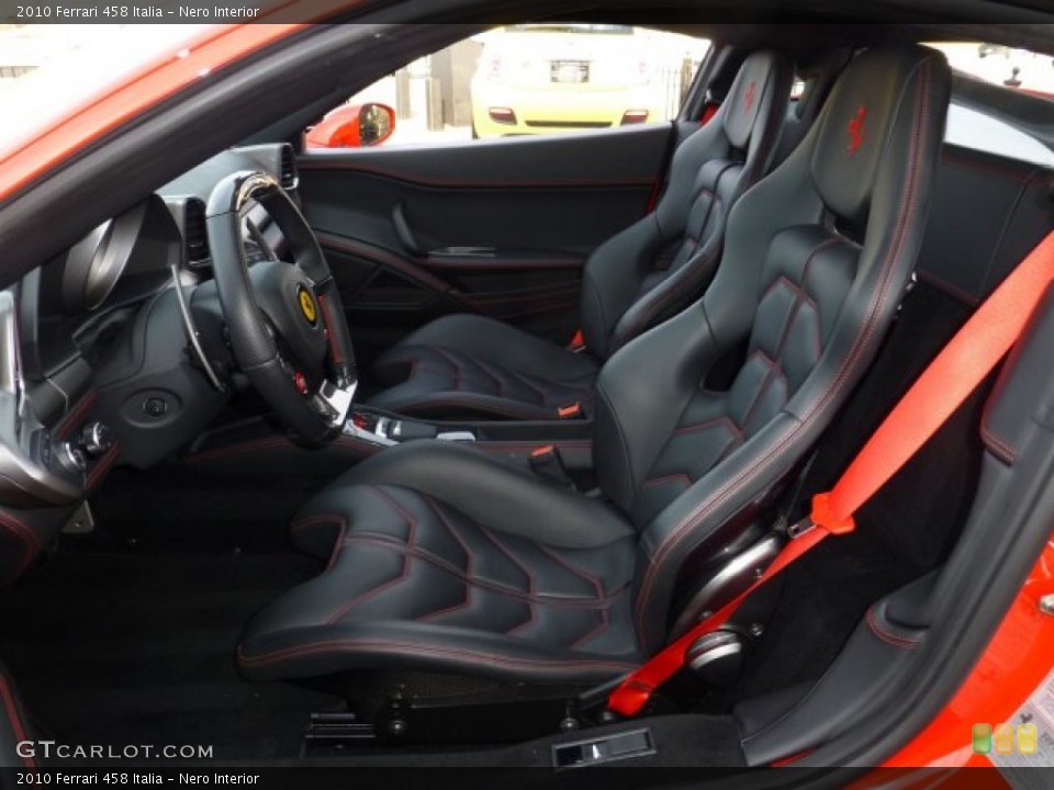 Nero Interior Front Seat for the 2010 Ferrari 458 Italia #75885917