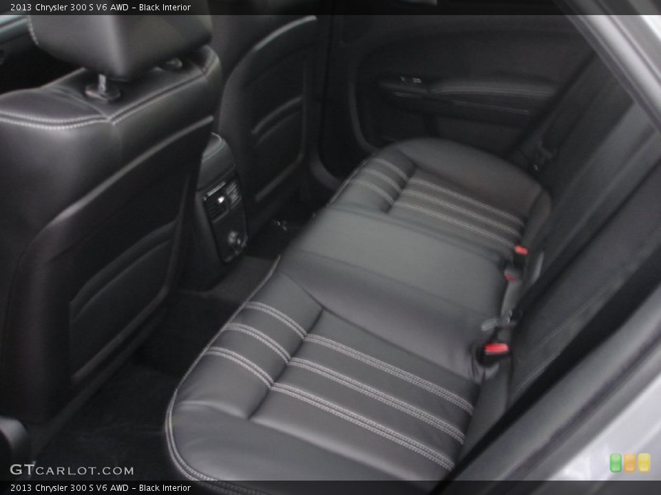Black Interior Rear Seat for the 2013 Chrysler 300 S V6 AWD #75886958
