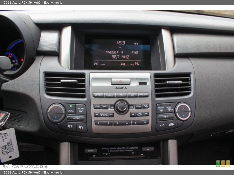 Ebony Interior Controls for the 2011 Acura RDX SH-AWD #75888305