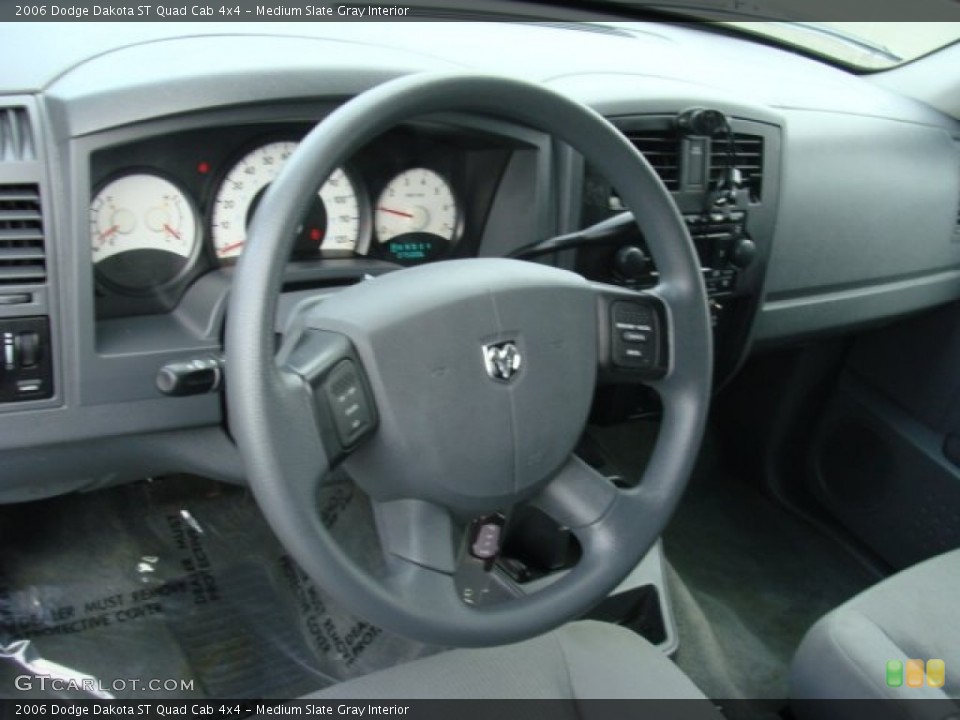 Medium Slate Gray Interior Steering Wheel for the 2006 Dodge Dakota ST Quad Cab 4x4 #75888602
