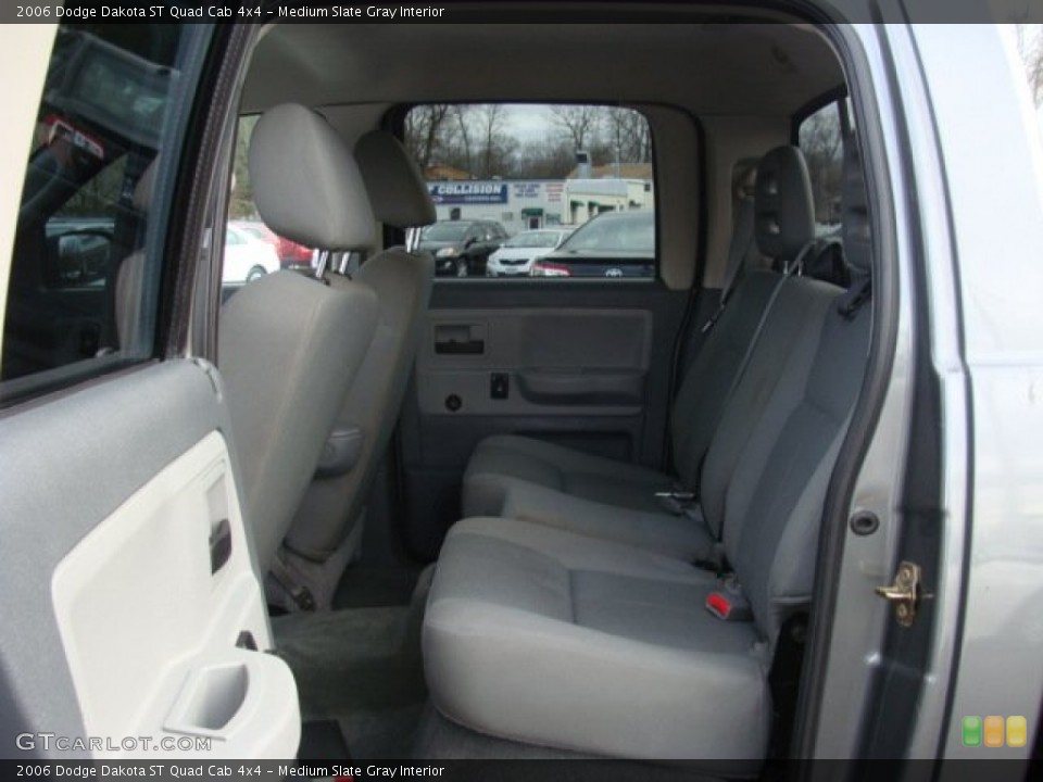Medium Slate Gray Interior Rear Seat for the 2006 Dodge Dakota ST Quad Cab 4x4 #75888710