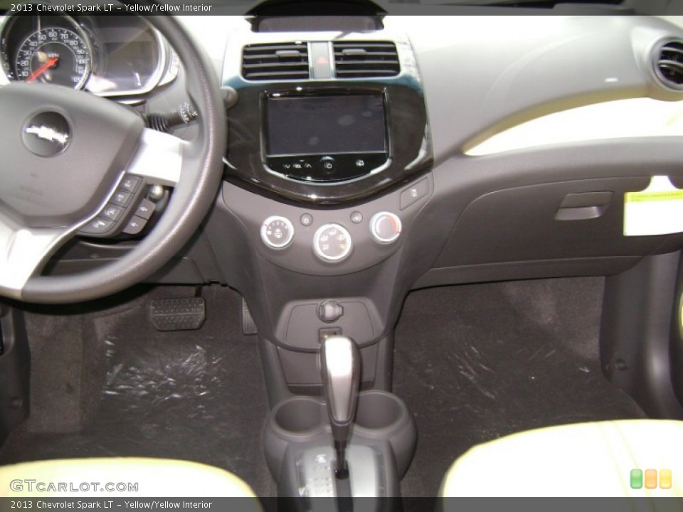 Yellow/Yellow Interior Dashboard for the 2013 Chevrolet Spark LT #75889838