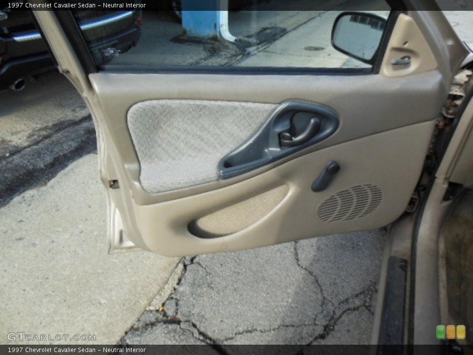 Neutral Interior Door Panel for the 1997 Chevrolet Cavalier Sedan #75891644