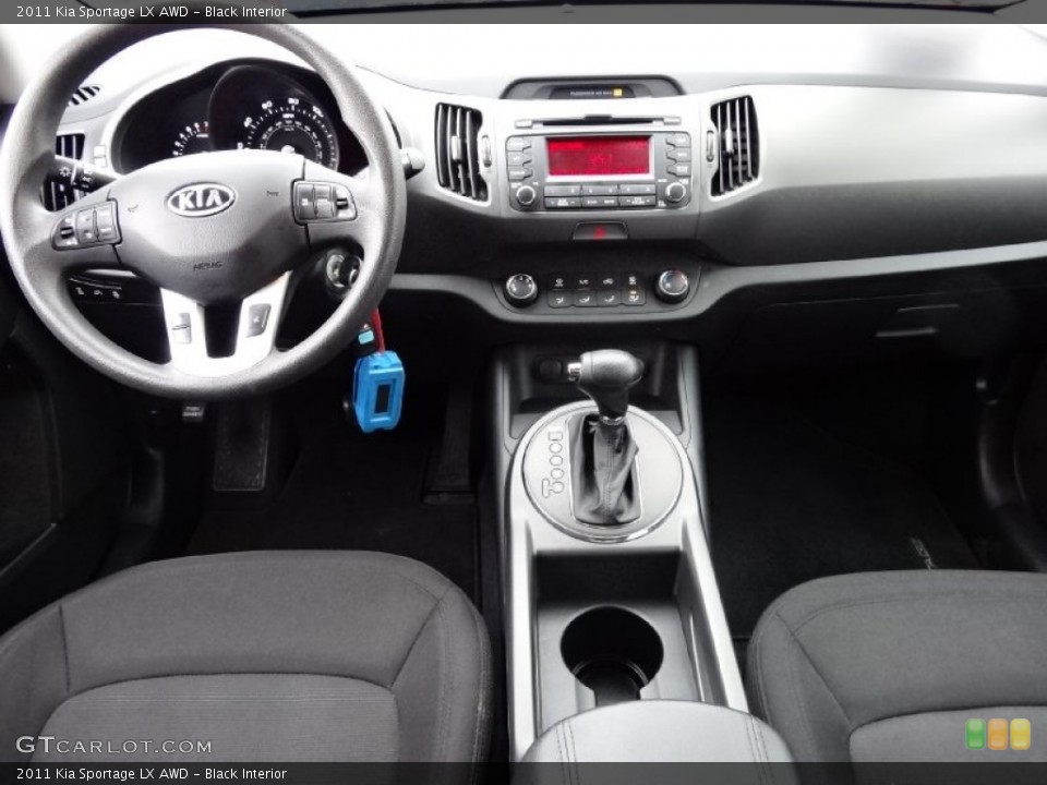Black Interior Dashboard for the 2011 Kia Sportage LX AWD #75891956