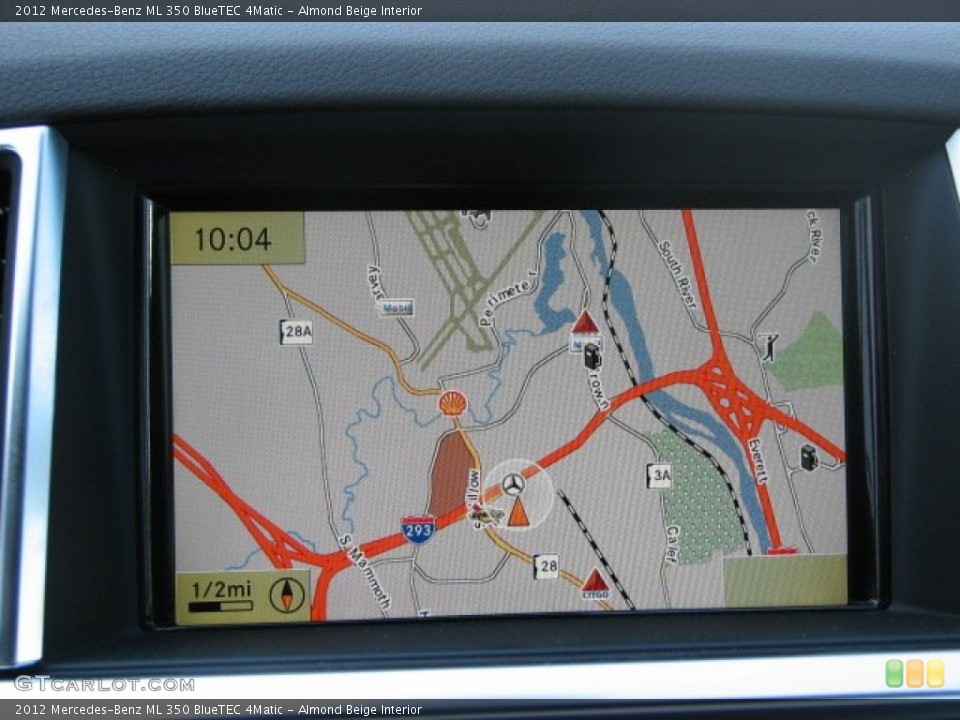 Almond Beige Interior Navigation for the 2012 Mercedes-Benz ML 350 BlueTEC 4Matic #75892052