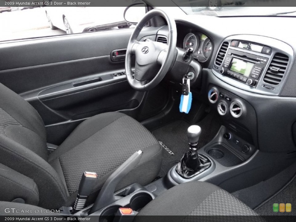 Black Interior Photo for the 2009 Hyundai Accent GS 3 Door #75892337