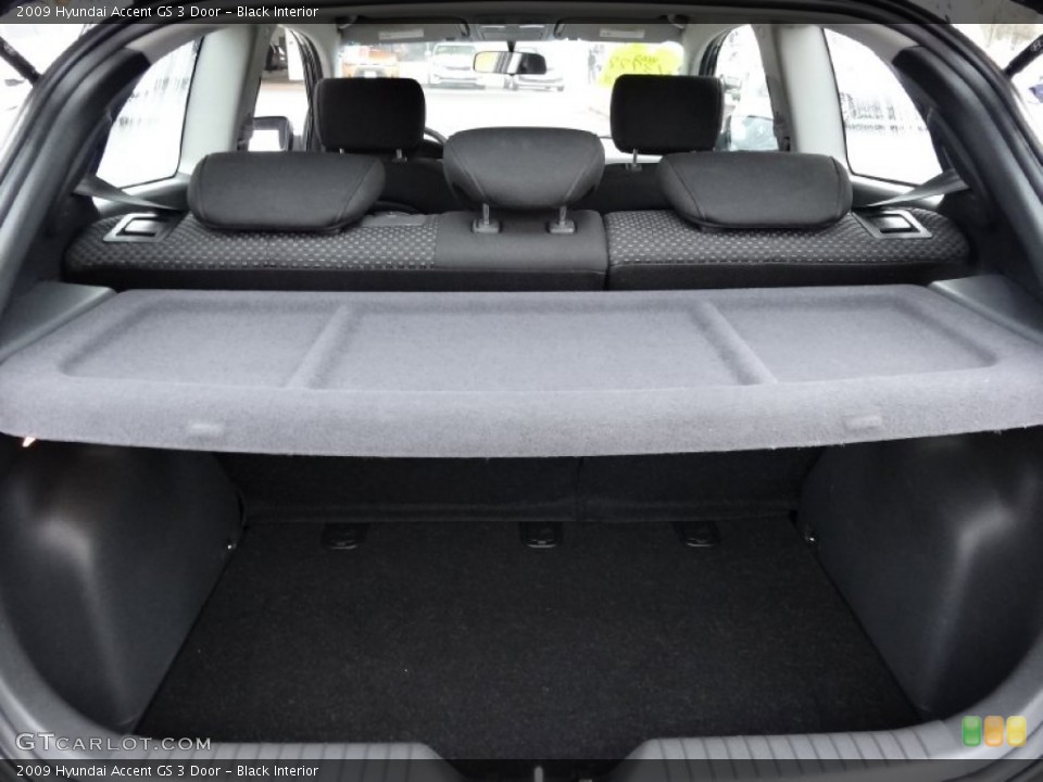 Black Interior Trunk for the 2009 Hyundai Accent GS 3 Door #75892389