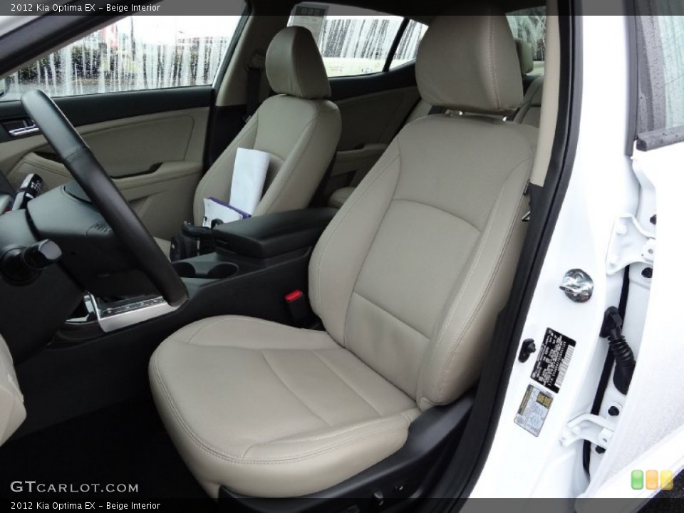 Beige Interior Front Seat for the 2012 Kia Optima EX #75892775