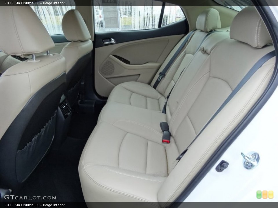 Beige Interior Rear Seat for the 2012 Kia Optima EX #75892829