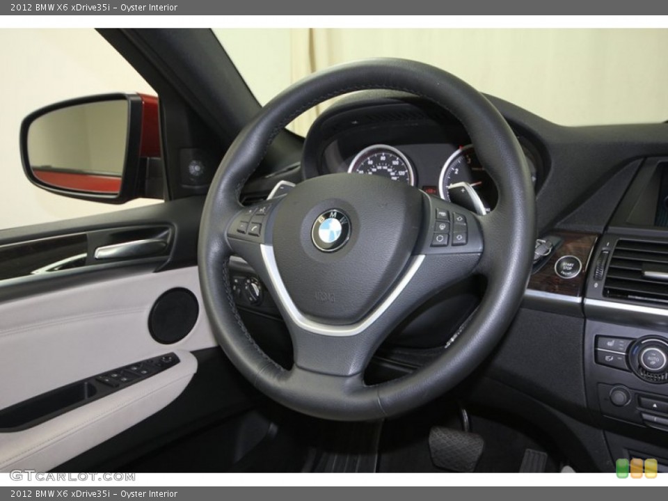 Oyster Interior Steering Wheel for the 2012 BMW X6 xDrive35i #75893765