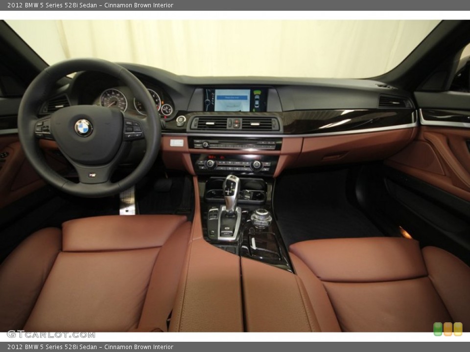 Cinnamon Brown Interior Dashboard for the 2012 BMW 5 Series 528i Sedan #75894743