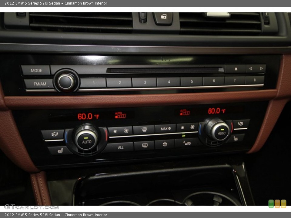 Cinnamon Brown Interior Controls for the 2012 BMW 5 Series 528i Sedan #75895025