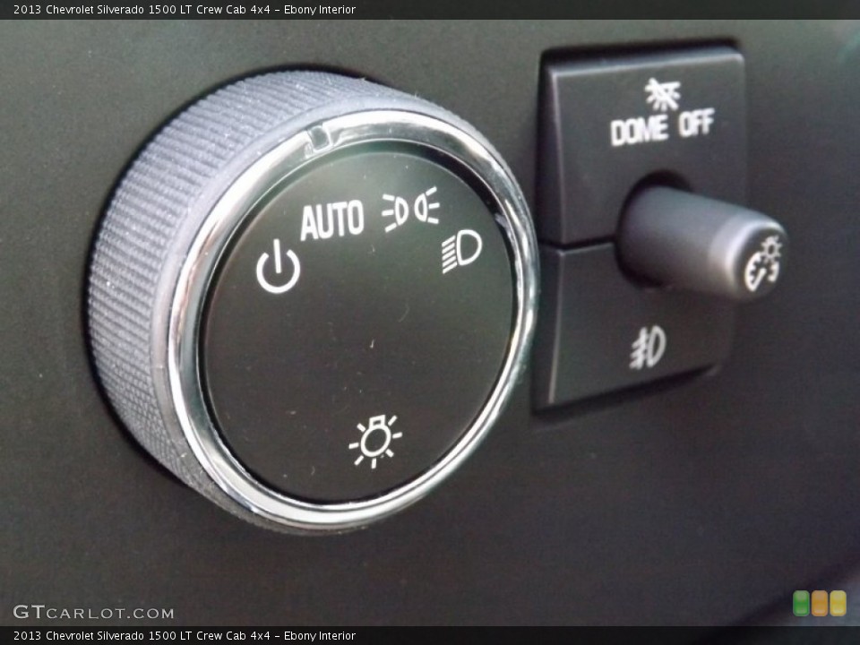 Ebony Interior Controls for the 2013 Chevrolet Silverado 1500 LT Crew Cab 4x4 #75896607